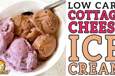 Low Carb VIRAL Cottage Cheese Ice Cream? 🍦 FAST Keto Ice Cream Recipe!