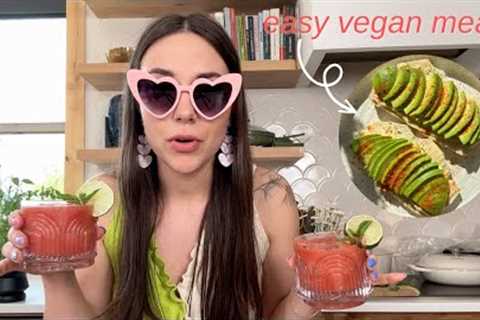 What I Eat in a Day (Easy Vegan Meals)