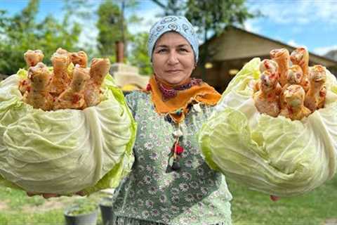 EVERYONE WILL WANT THE RECIPE FOR THIS DELICIOUS DISH! CHICKEN LEGS IN CABBAGE