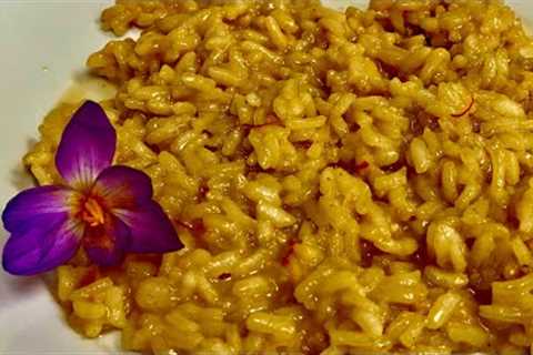 SAFFRON RISOTTO recipe with Wild Saffron Flowers