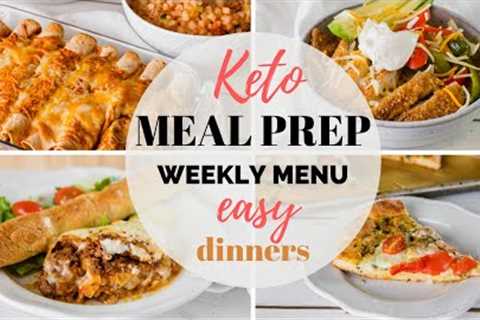 EASY KETO MEAL PREP RECIPES | EASY KETO DINNER RECIPES AND WEEKLY MENU