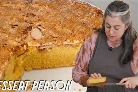 Claire Saffitz Makes Best Crunchy Almond Cake Recipe | Dessert Person