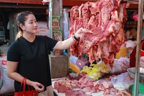 Pregnant mum buy beef for 2 recipes | Market show | Yummy Beef Cook and Eat | Mommy Cooking Skill