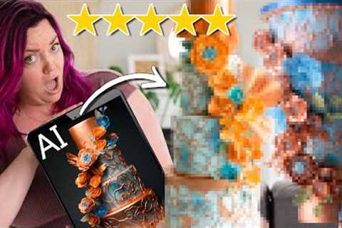 Can 5 Star Bakeries Decorate WEDDING Cakes DESIGNED by AI?