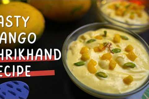 Mango Shrikhand Recipe| Amrakhand Recipe | Mango Greek Yougart