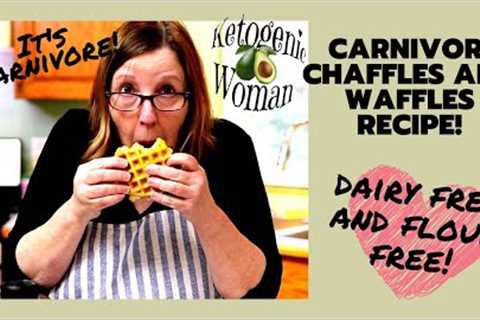 Carnivore Waffles or Chaffle recipe for EASY Breakfast Sandwich! Also dairy free!