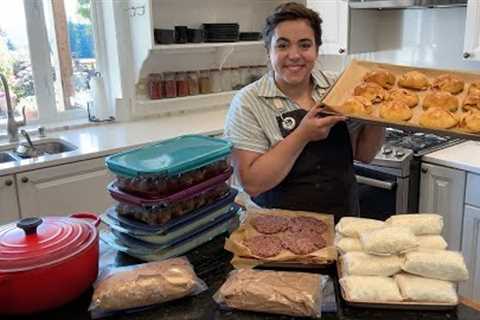 Filling My Freezer with 28 Homemade Freezer Meals All From Scratch!