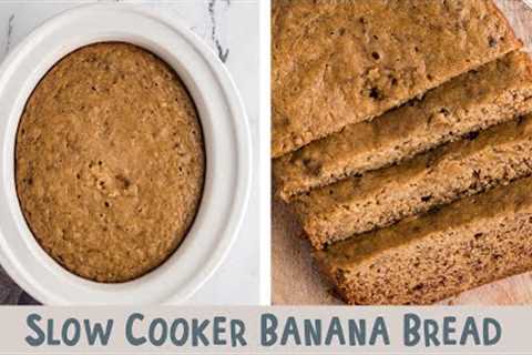 🍌Slow Cooker Banana Bread (Tastes like grandma made it!)