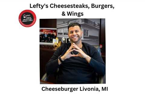 Cheeseburger Livonia, MI - Lefty's Cheesesteaks, Burgers, & Wings