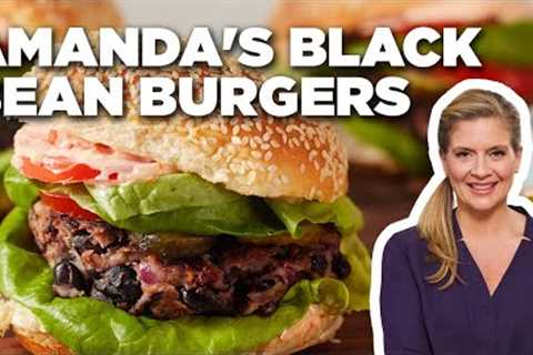 Amanda Freitag's Black Bean Burgers with Tomato-Lime Mayo | Food Network