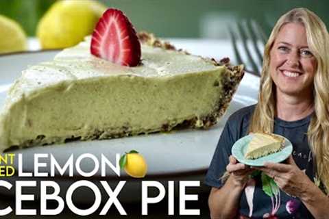 Plant-Based LEMON ICEBOX PIE 🍋 Easy & Refreshing!