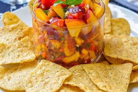 Peach Basil Salsa