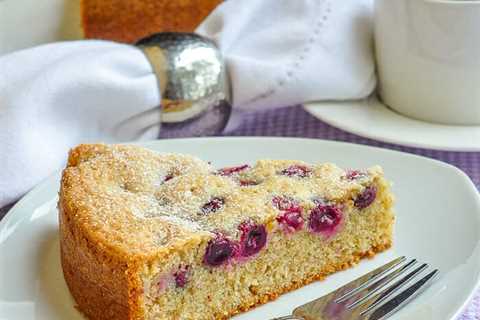 Sunken Grape Almond Cake