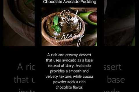 Chocolate Avocado Pudding 😋 - 🥑 Vegan Dessert - Quick and Easy Recipe #shorts