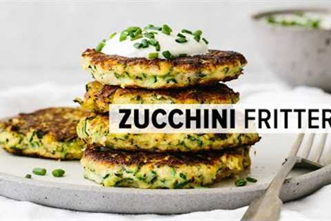 ZUCCHINI FRITTERS | healthy, gluten-free, low-carb, keto recipe