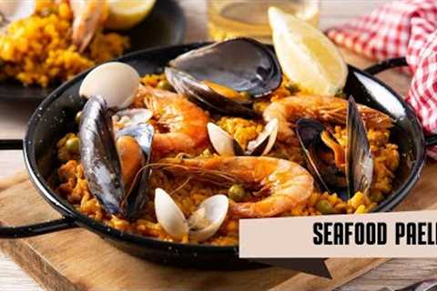 Seafood Paella 🦑🍅#paella #cooking #recipe