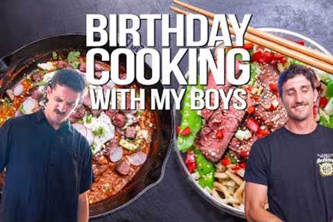 IT'S MY BIRTHDAY AND MY BOYS ARE COOKING FOR ME (WITH A SPECIAL TWIST...) | SAM THE COOKING GUY