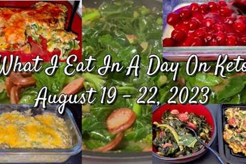 What I Eat In A Day On Keto August 19 to 22