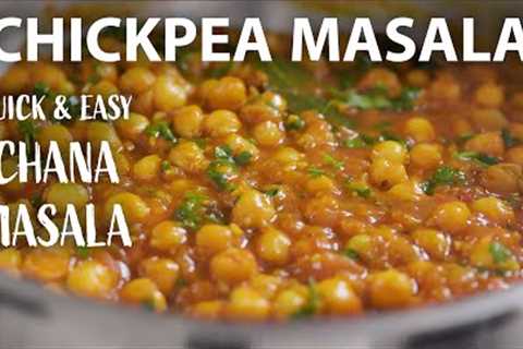 Easy CHICKPEA MASALA Recipe | Vegetarian and Vegan Meals Idea | Chickpea Recipes