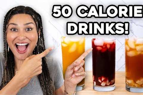 50 CALORIE DRINKS! 3 Dairy Free Low Carb Sugar Free Refreshing Teas