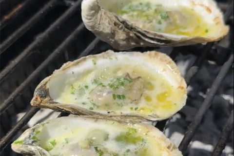 Grilled Oysters with Savory Butter