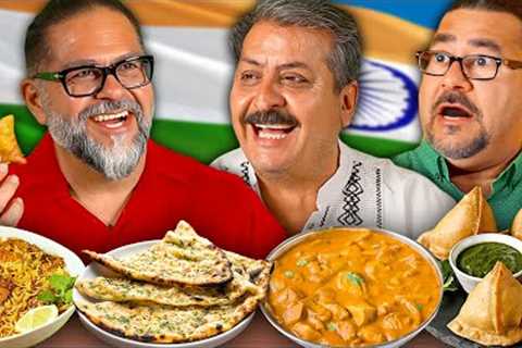 Mexican Dads Try Indian Food!