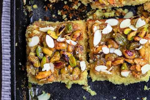 Greek Honey Cake with Orange and Pistachios