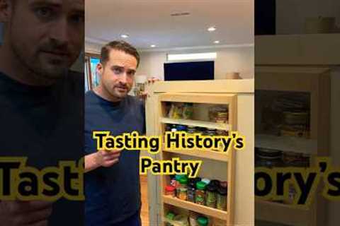 Pantry raid! Organized all of the herbs and spices and baking supplies 👨🏼‍🍳 #tastinghistory