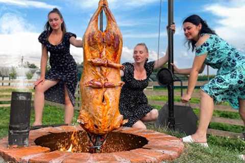 Juicy Cooking of Whole Lamb, Delicious Chicken and Tender Fish