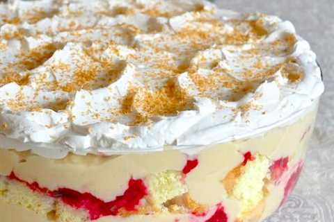 Raspberry Coconut Cream Trifle