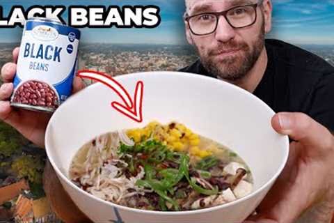 USE Black Beans instead of MEAT in your next Ramen recipe