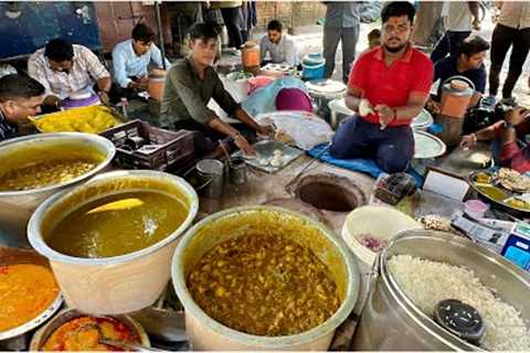 49/- Rs Unlimited ZAMEEN wali Best Punjabi Thali | Street Food India