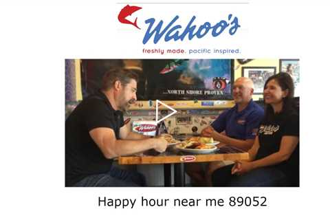 Happy hour near me 89052 - Wahoo's Tacos Restaurant - Good Food, Games & Drinks