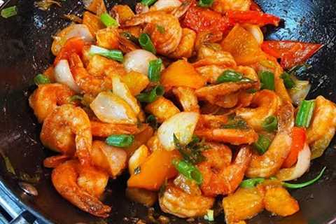 Sweet and Sour Pineapple Shrimp | CaribbeanPot.com