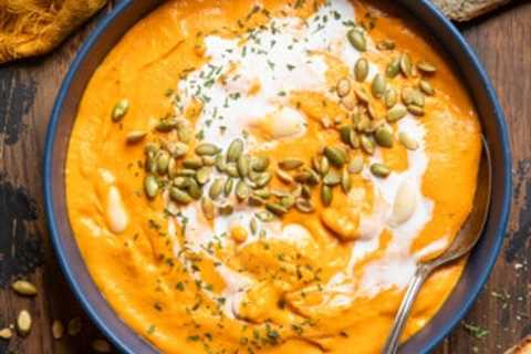 Roasted Red Pepper Sweet Potato Soup