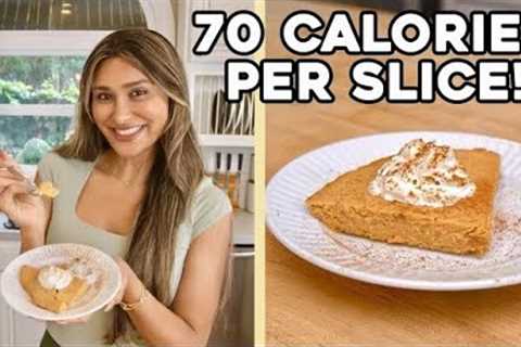 Pumpkin Pie Under 100 Calories 🥧 I Low Carb, Keto Friendly and Guilt Free