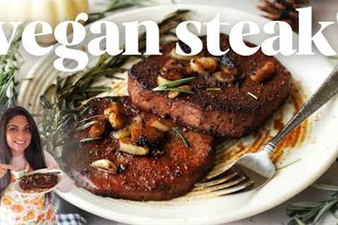 Vegan Steak! [No Seitan + SO EASY]