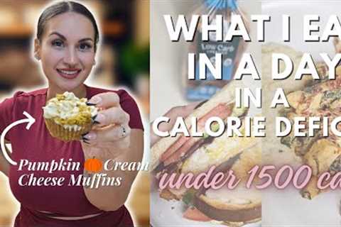 What I Eat In A Day Calorie Deficit | Keto Pumpkin Cream Cheese Muffins