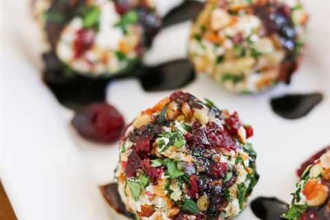 Cranberry Pecan Goat Cheese Bites