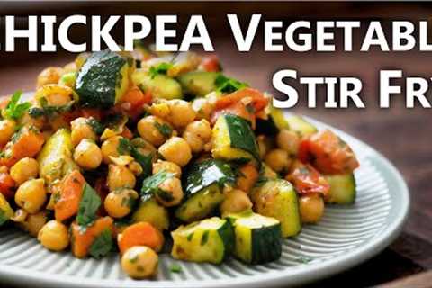 Healthy Chickpea Recipe for a Vegetarian and Vegan Diet | Chickpea Vegetable Stir Fry