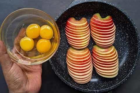 Just Add Eggs With Apples Its So Delicious / Simple Healthy Breakfast Recipe / Cheap & Tasty..