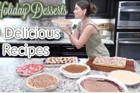 9 Holiday Dessert Recipes! The Best Most Delicious Recipes To Enjoy This Holiday Season!Cook With Me