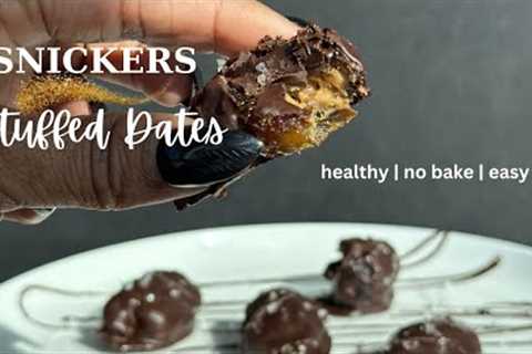 EAT HEALTHY with these SNICKERS DATES | GUILT FREE | ONLY 5 INGREDIENTS | Easy Recipe | Ready  Mins