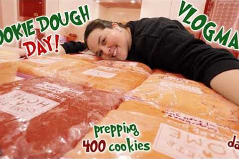 Prepping 400 Cookies! It''s DOUGH DAY 🍪| VLOGMAS DAY 3 🧸🎄