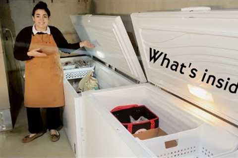 How We are Still Eating Fresh Veggies Out of the Garden in December! Freezer and Root Cellar Tour