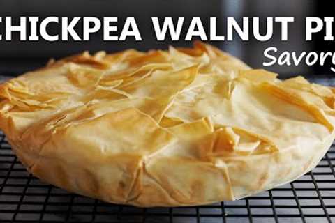 SAVORY CHICKPEA WALNUT PIE RECIPE - Perfect For Vegetarians And Vegans!