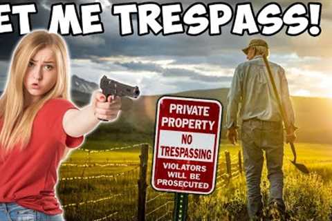 Trespassing Karen Shoots At FARMER After Refusing To Leave His PRIVATE Property!