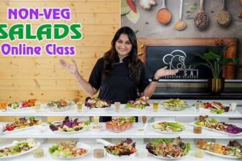 Non-Veg Salads Online Cooking Class ☎️ +91 8551 8551 04 +91 8551 8551 07  By Om sai cooking Classes