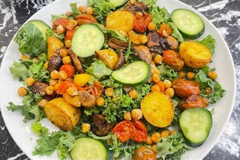 Roasted Vegetable Garden Salad | Easy Weeknight Meal or Meal prep🌱