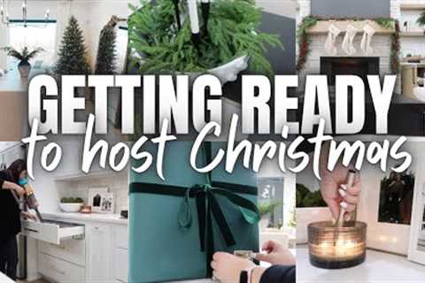 PREPPING TO HOST CHRISTMAS | GETTING READY TO HOST CHRISTMAS | TIPS + TRICKS FOR HOLIDAY HOSTING